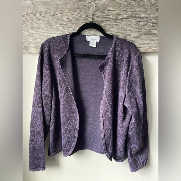 Purple Mock Neck Long Sleeve Sheath Dress for Cocktail Events - Picture 5 of 10